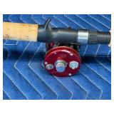 Ambassassduer 6000 Fishing Reel with Daiwa Custom Design Triforce 6ft Fishing Rod