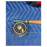 Lot of 4 Fishing Rods and Reels - One is a Fly Rod and reel - see description for more info