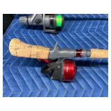 Lot of 4 Fishing Rods and Reels - One is a Fly Rod and reel - see description for more info