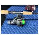 Lot of 4 Fishing Rods and Reels - One is a Fly Rod and reel - see description for more info