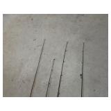 Lot of 4 Fishing Rods and Reels - One is a Fly Rod and reel - see description for more info