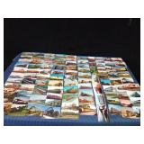 100 Vintage postcards of trains and railroads