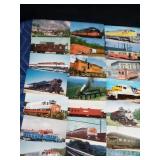 100 Vintage postcards of trains and railroads