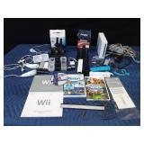 WII game with3 games, instructions, cords and naby accessories
