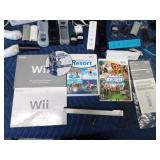 WII game with3 games, instructions, cords and naby accessories