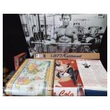 3 Posters and a wall mural