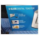 New 2 slice digital toaster