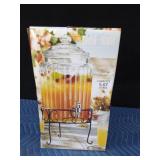 New cold beverage dispenser (glass with metal stand)