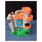 2005 Fisher Price Great Adventures fold & carry castle with hidden pathways inside and 2 turtle figurines