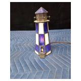 Stained glass lighthouse lamp - Works