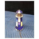 Stained glass lighthouse lamp - Works