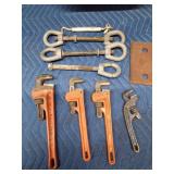 Steel turnbuckle, pipe wrenches, galvanized pipe fittings, brass valve and more
