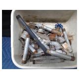 Steel turnbuckle, pipe wrenches, galvanized pipe fittings, brass valve and more
