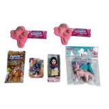 Mixed Miniature Toy Lot - Disney Animators Snow White, Captain America, Iwako Eraser, Bunch O Balloons & Extra Gooey Gum