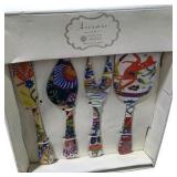 Gifts & Home Decor Lot – Cards, Signs, Earrings, Perfume Set, Artistic Accents Serving Utensils
