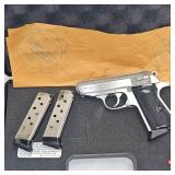 Walther PPKS, 380ACP, Stainless, 3 Magazines,in Box