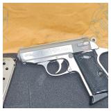 Walther PPKS, 380ACP, Stainless, 3 Magazines,in Box