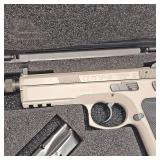 CZ 75 SP01 TAC, 9mm, Tan, 1 Mag, Threaded Barrel