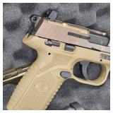 FN 502, 22LR,FDE, 2 Mags, Threaded Barrel