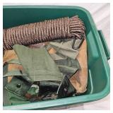 Tote of Canvas Bags and Misc