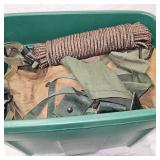 Tote of Canvas Bags and Misc