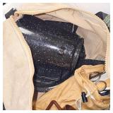 Camping Set, Pots, Pans, Coffee Maker, Soap, Towels