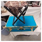 Foot Trunk and Folding Chair(no Key for trunk)