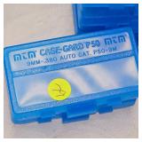 Case Gard P50, Qty 3 Ammo Boxes, 45ACP,40SW, Qty 7-9mm,380ACP