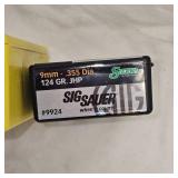 Speer 44 Cal, 240gr S.P. 100 Rds/Sig 9mm Vcrown 124 gr HP(100rds)