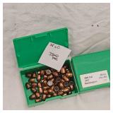 Remington .380 95gr RN(150rds), .38 125gr FP(45 Rds)