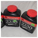 Accurate 2230 Powder, 3lbs, one 1/2 lb