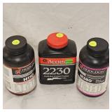 H110 Powder 1lb, 2230 Powder 1 lb, H380-1/2lb