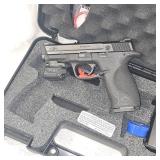 S &W M+P9, 9mm Crimson Trace Laser, 4 Mags in Case