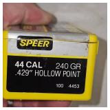 Speer 44 Cal, 240gr HP-Qty 100