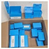Lot of 32 Bullet Containers, Multi Size