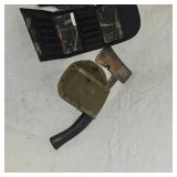 Belt Ammo Case and Hatchet