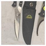 Outdoor Eagle Game Shears and Swing Blade Knife