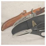 Gerber Game Shears and Oleson Knife with Sheath