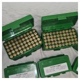 12-MTM 9mm Ammo Boxes with Brass