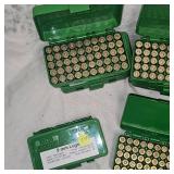 12-MTM 9mm Ammo Boxes with Brass