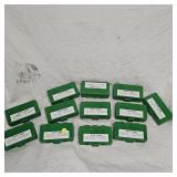 12-MTM 9mm Ammo Boxes with Brass