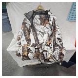 Wild Fowler 2XL Snow Camo Coat and Pants, Like New