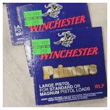 Winchester Large Pistol Primers, Qty 600 and Small Pistol Qty 600