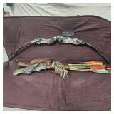 Bear "BlackBear" Compound Bow w/Case, Arrows, Like New