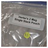 7 Single Stack 2 Mag Pouches, as new