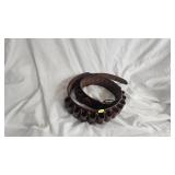 Shotgun Shell Leather Belt Sized 36"-42"