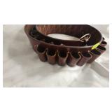 Shotgun Shell Leather Belt Sized 36"-42"