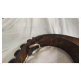 Shotgun Shell Leather Belt Sized 36"-42"