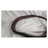 Shotgun Shell Leather Belt Sized 36"-42"