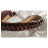 Shotgun  Shell Belt 32=38" Leather, Sling Leather, Ammo Can